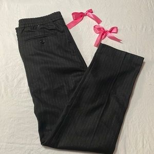 Black and white striped H & M dress pants.